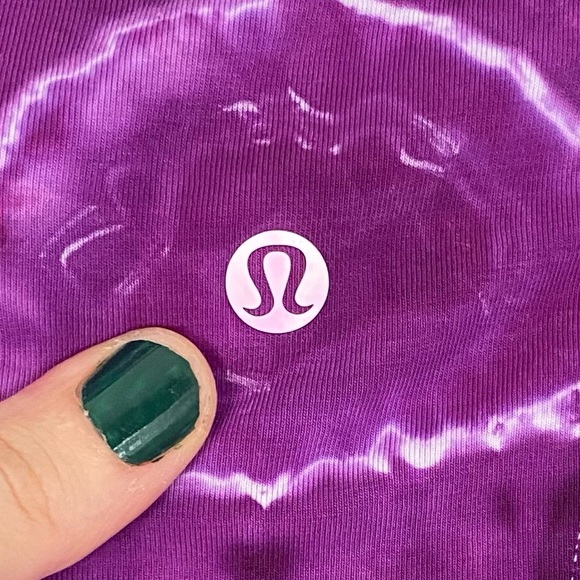 Lululemon Geode Tie Dye Tank Top Shirt Womens Size Small Pima Cotton Racerback - Picture 5 of 8